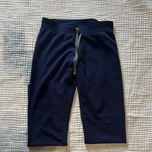 Figs Livingston Regular Waist Scrub Pants Small Tall Navy
